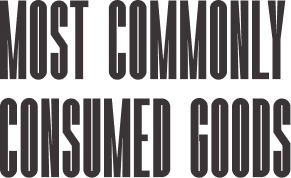 Most commonly consumed goods